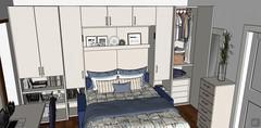  3D Living room/living room design - interior dresser view